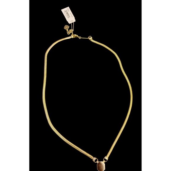 Kendra Scott Gold Tone Starla Y Necklace 21" Long With Bag NWT - Picture 9 of 11